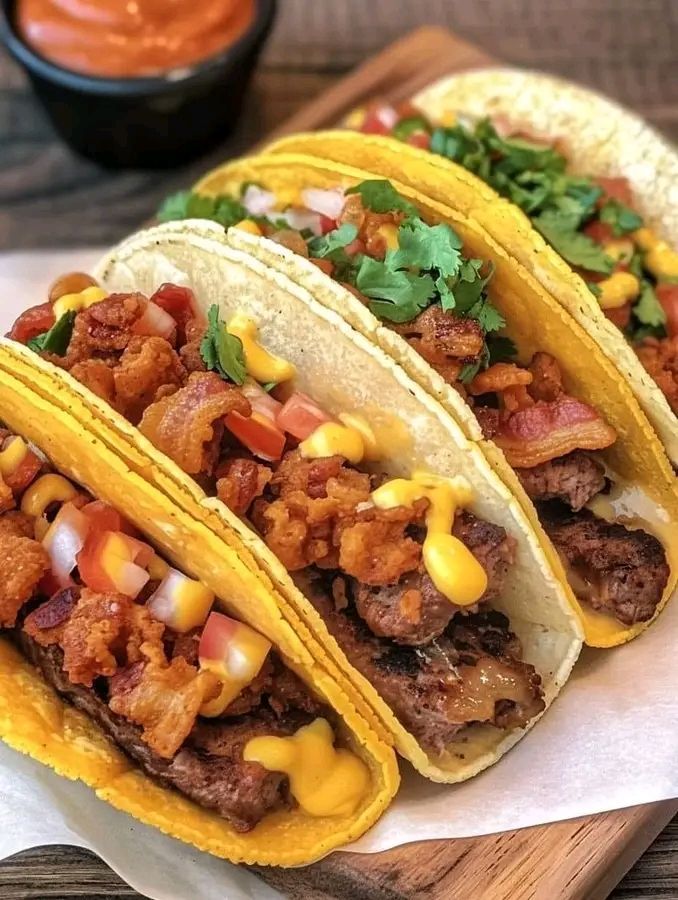 Loaded Bacon Cheeseburger Tacos | Recipes/Ingredients | The People Forums